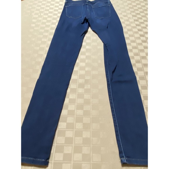 EUC Flying Monkey High Rise Skinny Jeans Size 25 X 32 Dark Wash Cotton Blend - Picture 2 of 6